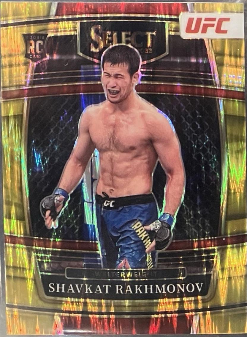 Shavkat Rakhmonov 2022 Panini Select UFC Concourse #84 Gold Flash