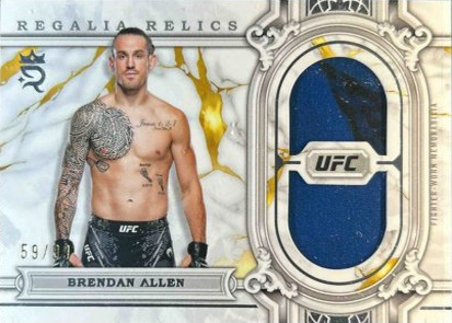 Brendan Allen 2024 Topps Royalty UFC Regalia Relics #RAR-58 Green
