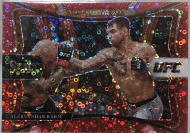 Aleksandar Rakic 2021 Panini Select UFC Premier Level #153 Red Disco