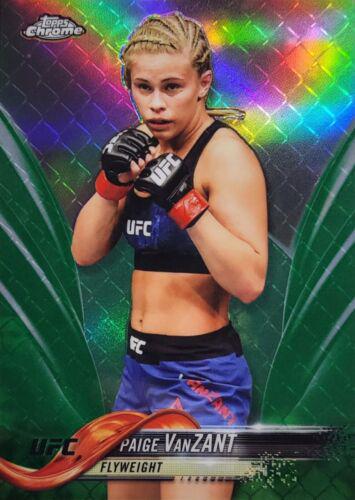 Paige VanZant 2018 Topps Chrome UFC Base #33 Green