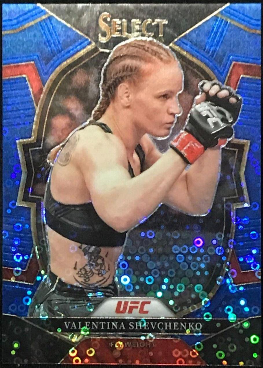 Valentina Shevchenko 2023 Panini Select UFC Concourse #5 Blue Disco
