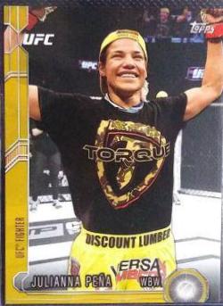 Julianna Peña 2015 Topps UFC Chronicles Base #221 Gold