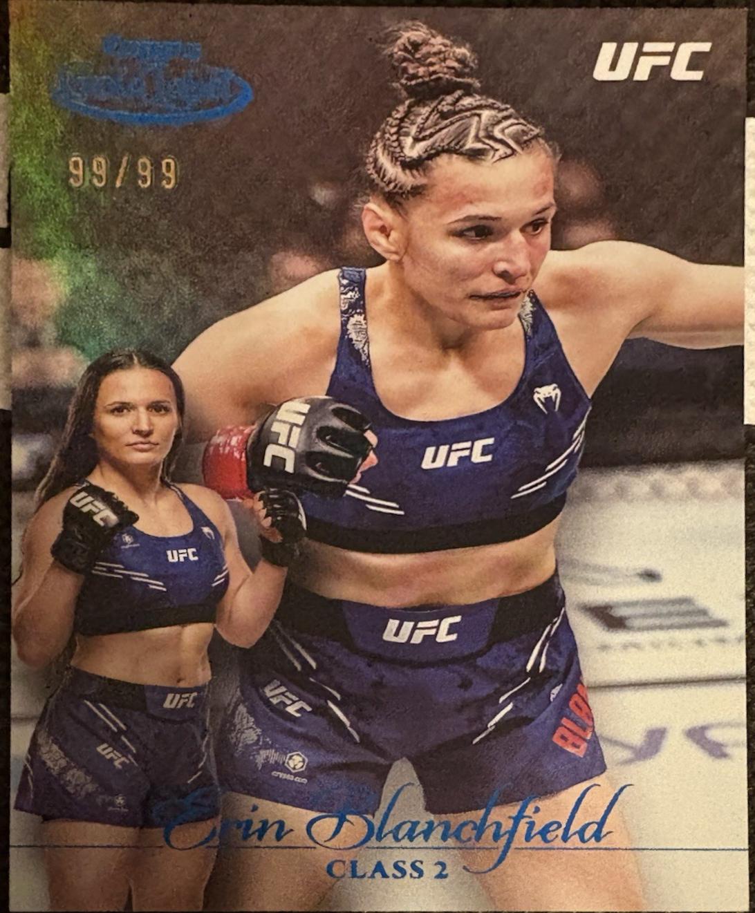 Erin Blanchfield 2024 Topps Gold Label UFC Base Class II #35 Blue