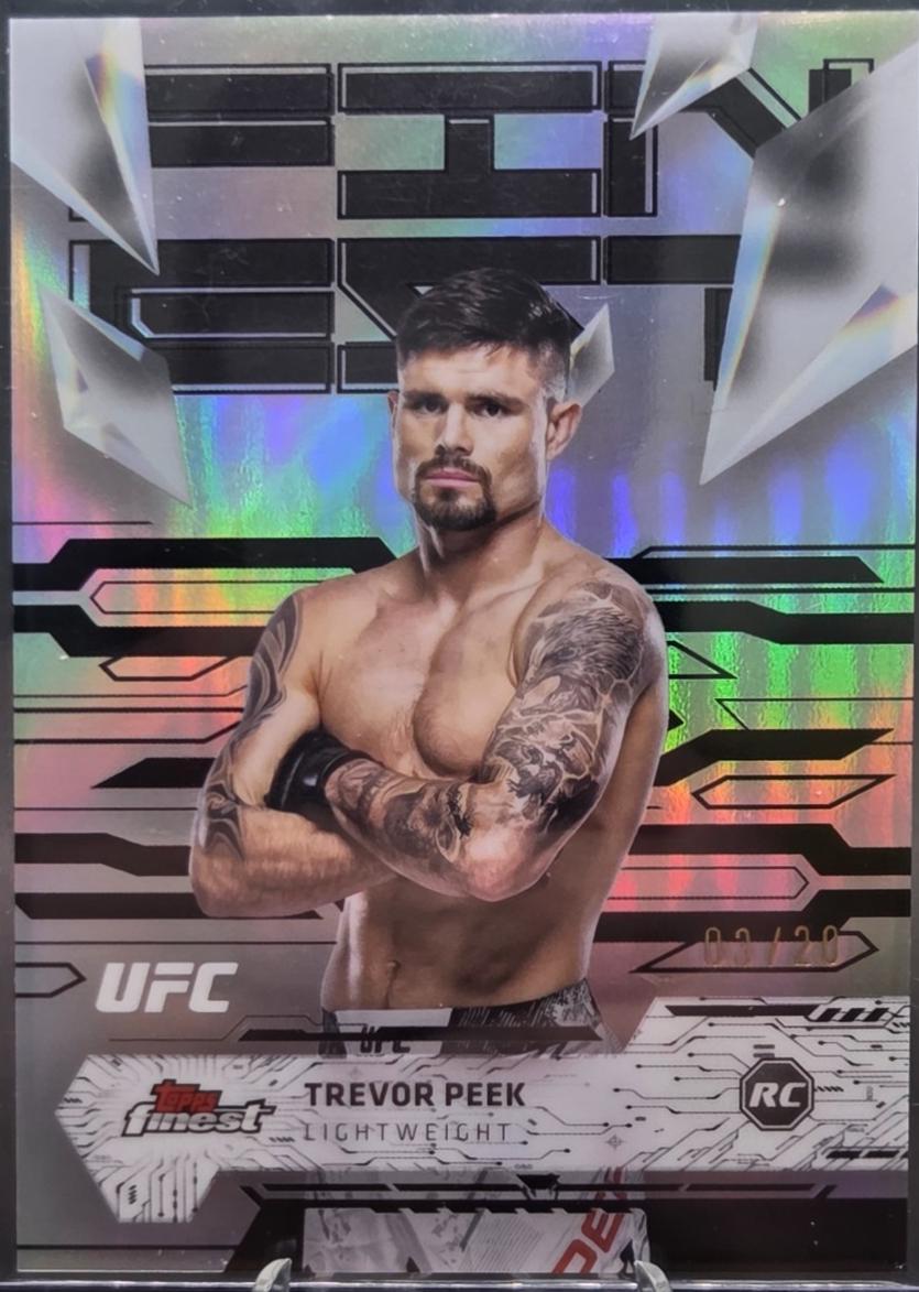 Trevor Peek 2025 Topps Finest UFC Base Uncommon #139 Black Refractor
