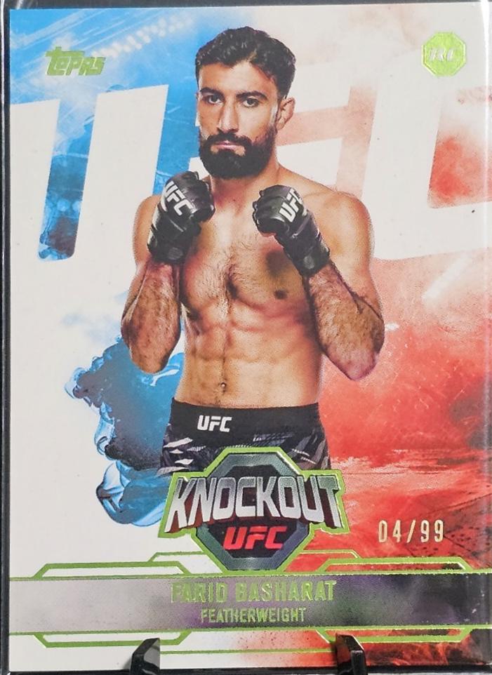 Farid Basharat 2025 Topps Knockout UFC Base #32 Lime Green