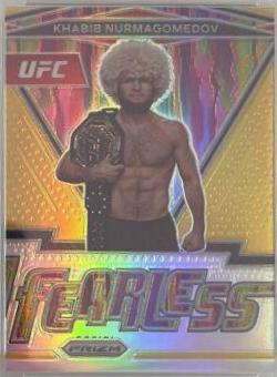 Khabib Nurmagomedov 2022 Panini Prizm UFC Fearless #11 Gold
