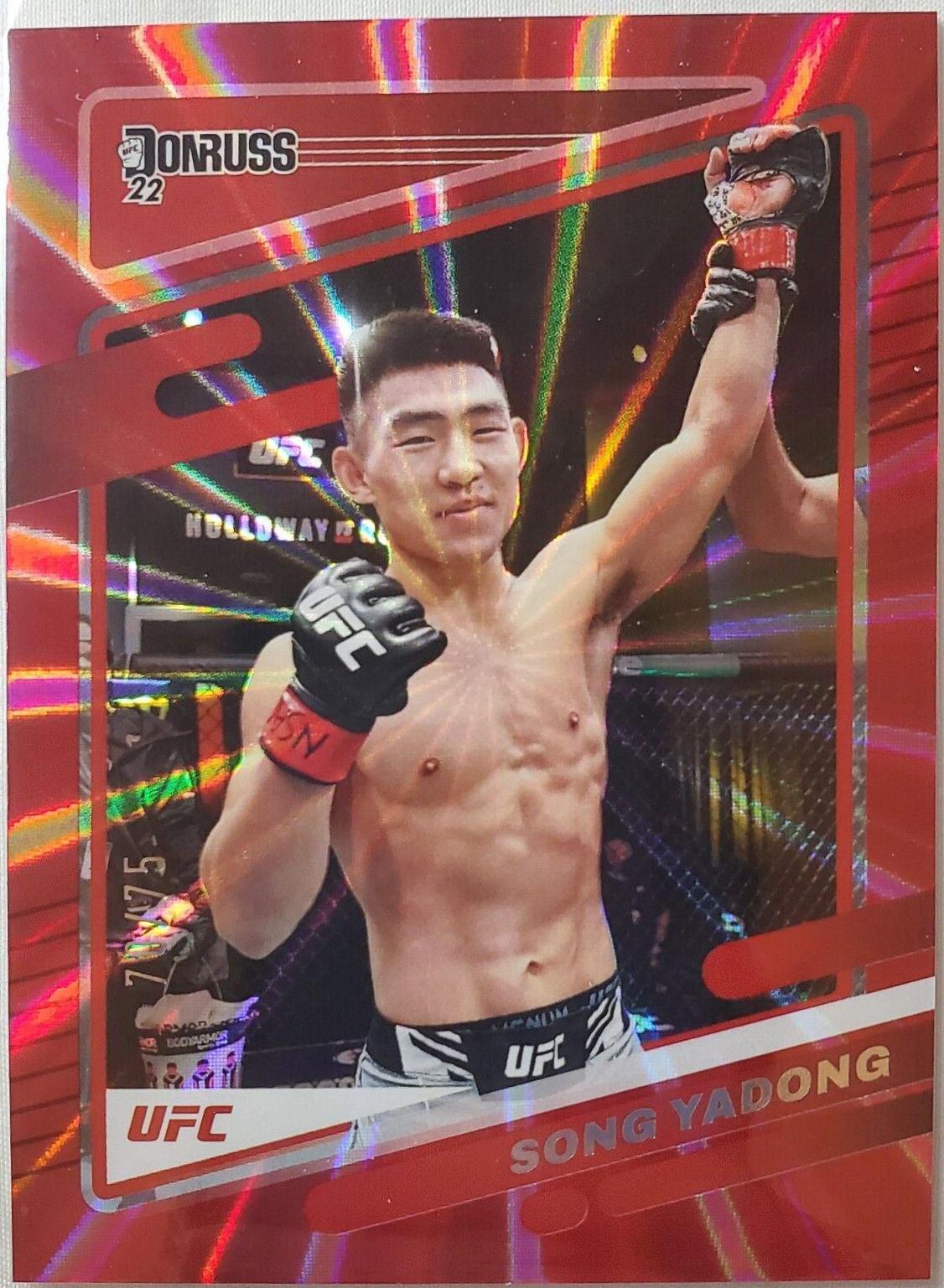 Song Yadong 2022 Panini Donruss UFC Base #103 Red