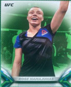 Rose Namajunas 2018 Topps UFC Knockout Base #26 Green