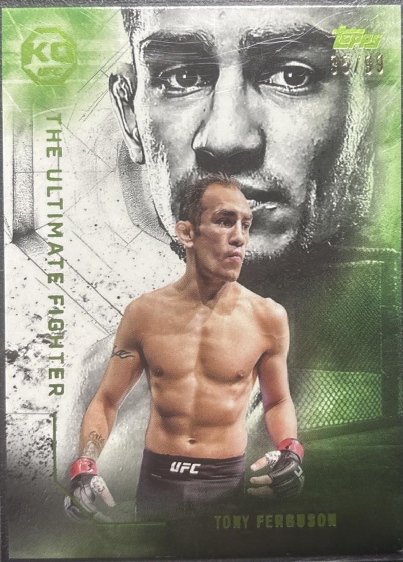 Tony Ferguson 2025 Topps Knockout UFC The Ultimate Fighter #UF-17 Lime Green
