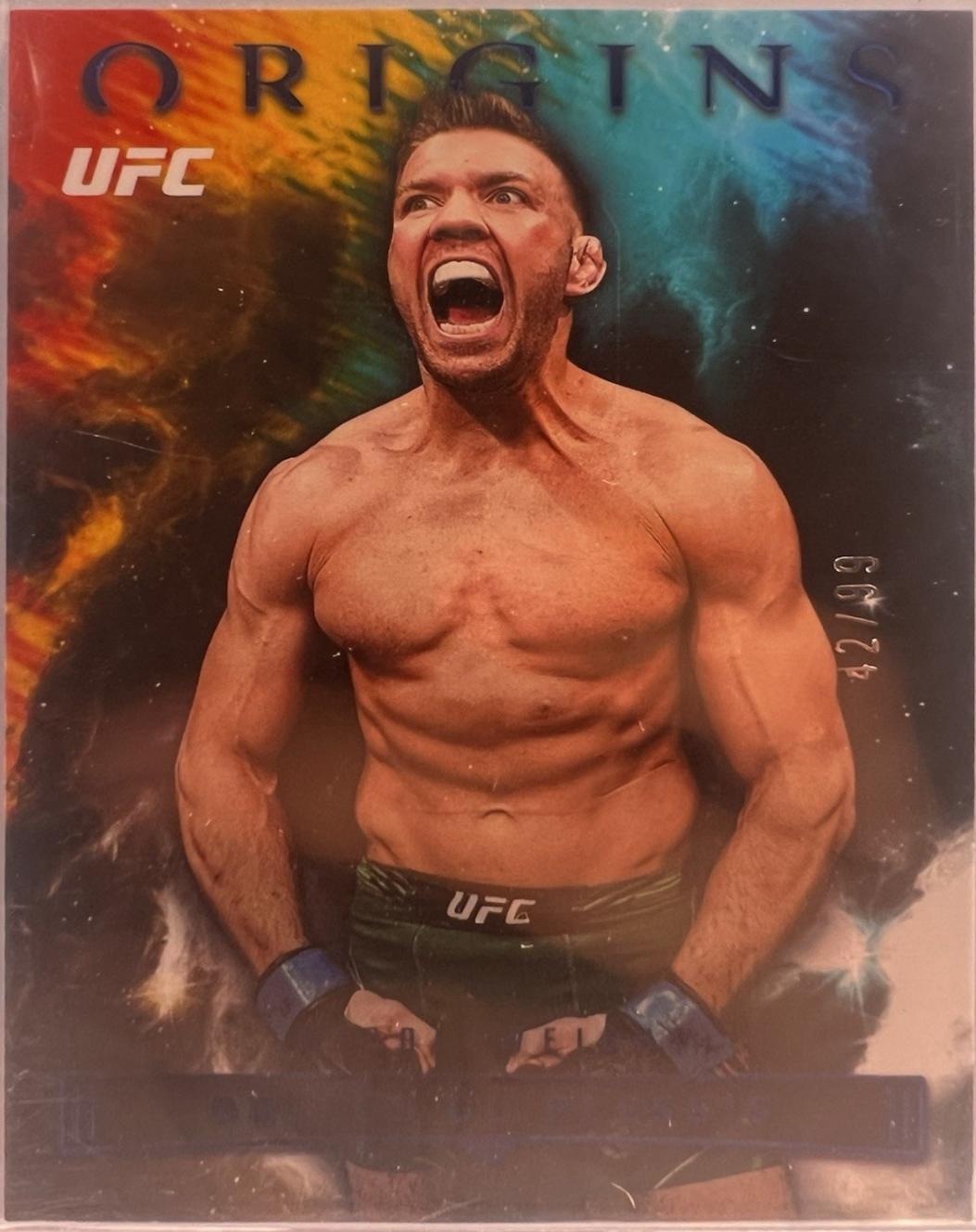 Dricus Du Plessis 2023 Panini Chronicles UFC Base Origins #138 Blue