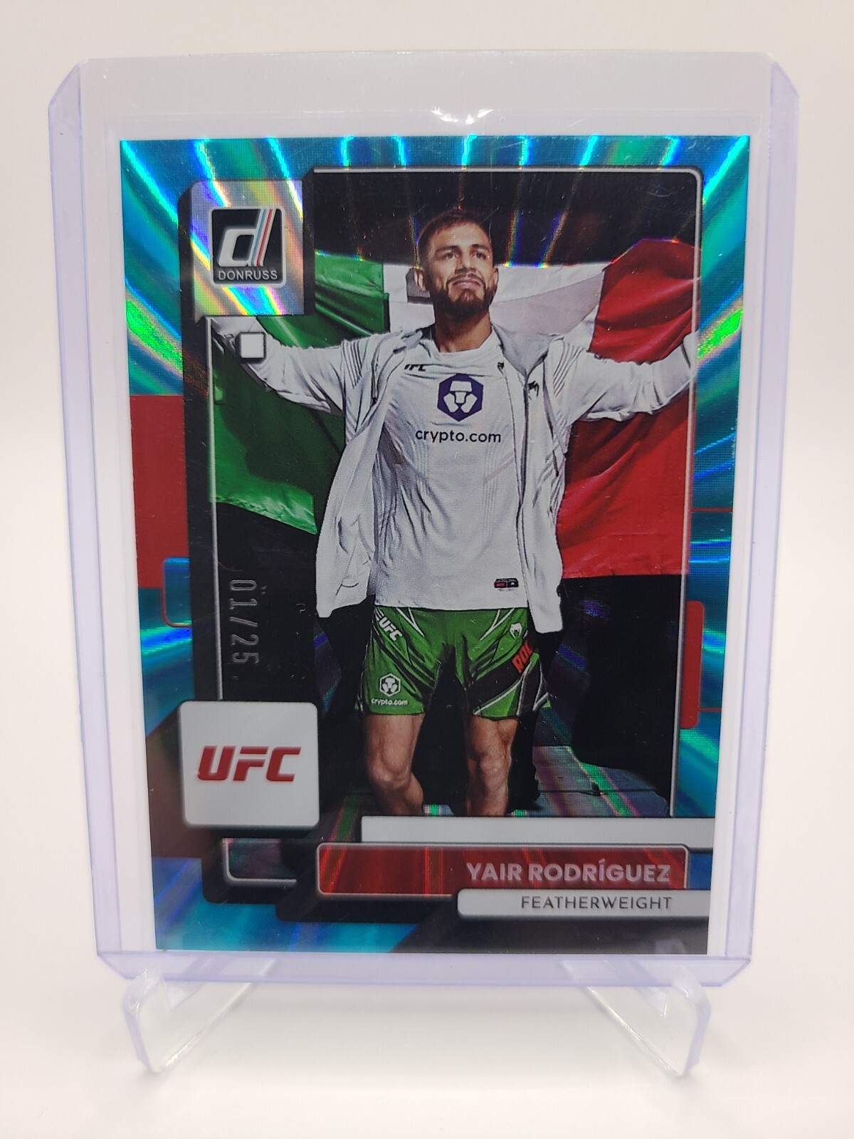 Yair Rodríguez 2023 Panini Donruss UFC Base #111 Teal Laser