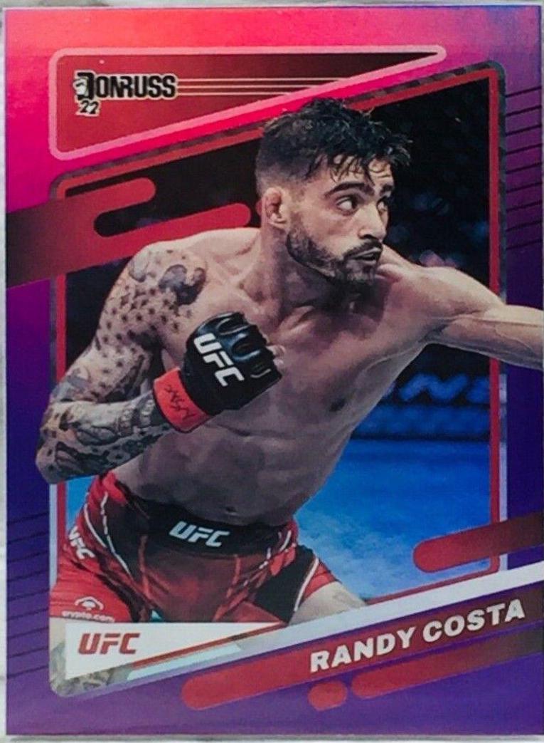 Randy Costa 2022 Panini Donruss UFC Base #114 Purple Flood