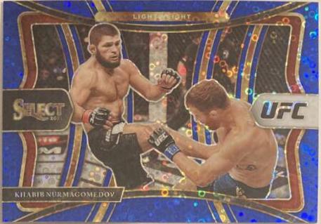 Khabib Nurmagomedov 2021 Panini Select UFC Premier Level #161 Blue Disco