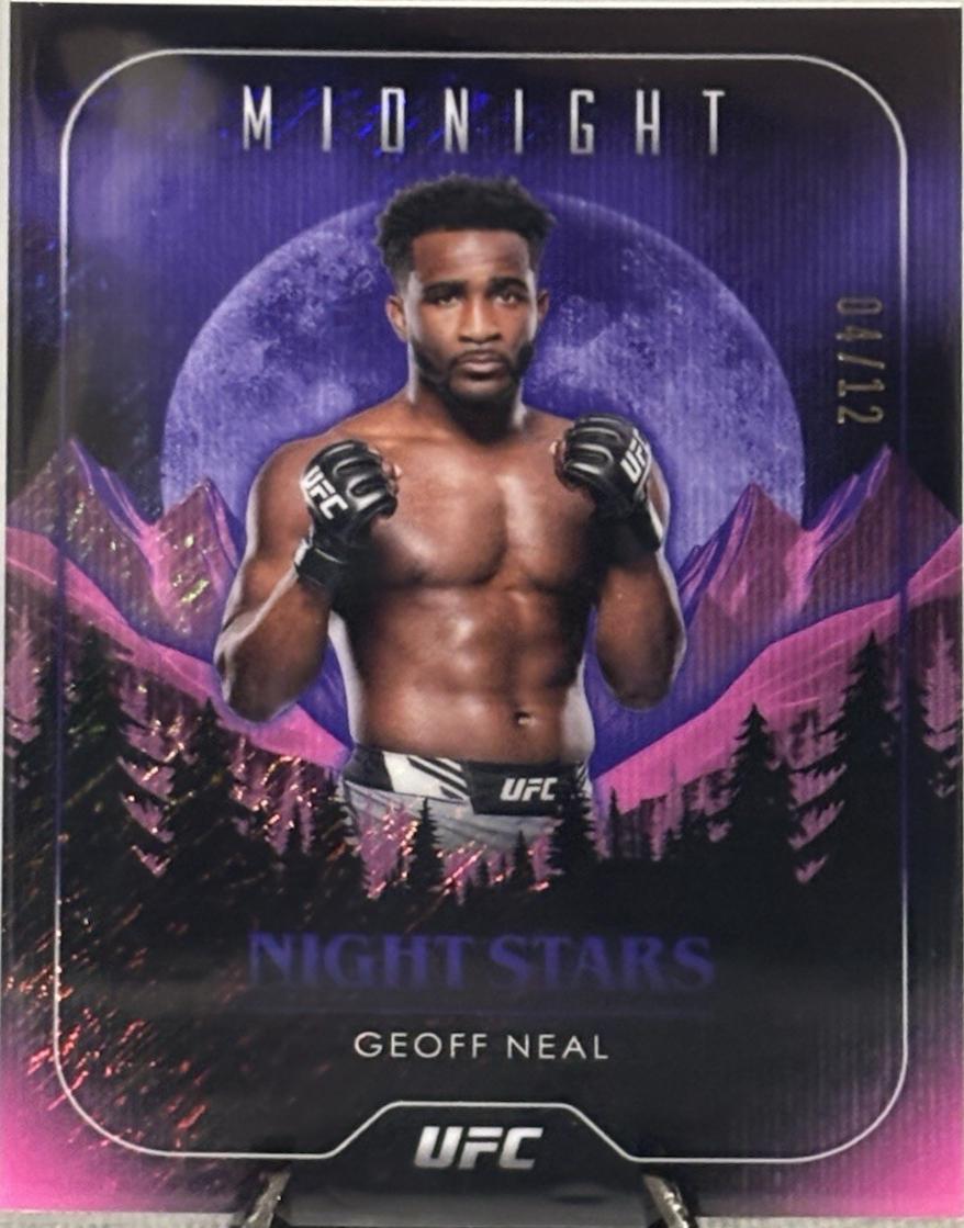Geoff Neal 2024 Topps Midnight UFC Night Stars #NS-17 Midnight