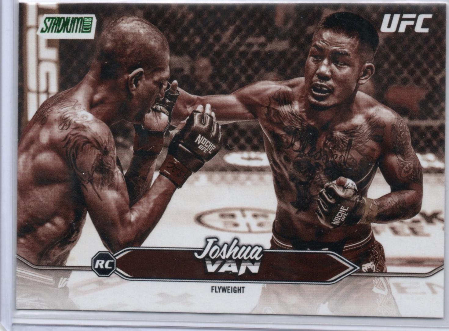 Joshua Van 2025 Topps Stadium Club UFC Base #15 Sepia