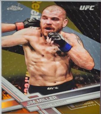 Jim Miller 2017 Topps Chrome UFC Base #39 Gold