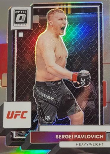 Sergei Pavlovich 2023 Panini Donruss Optic UFC Base #7 Holo