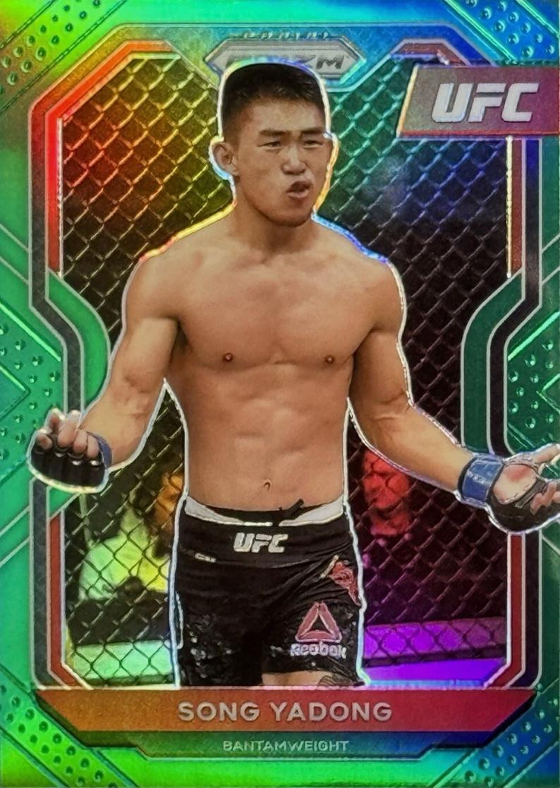 Song Yadong 2021 Panini Prizm UFC Base #97 Green