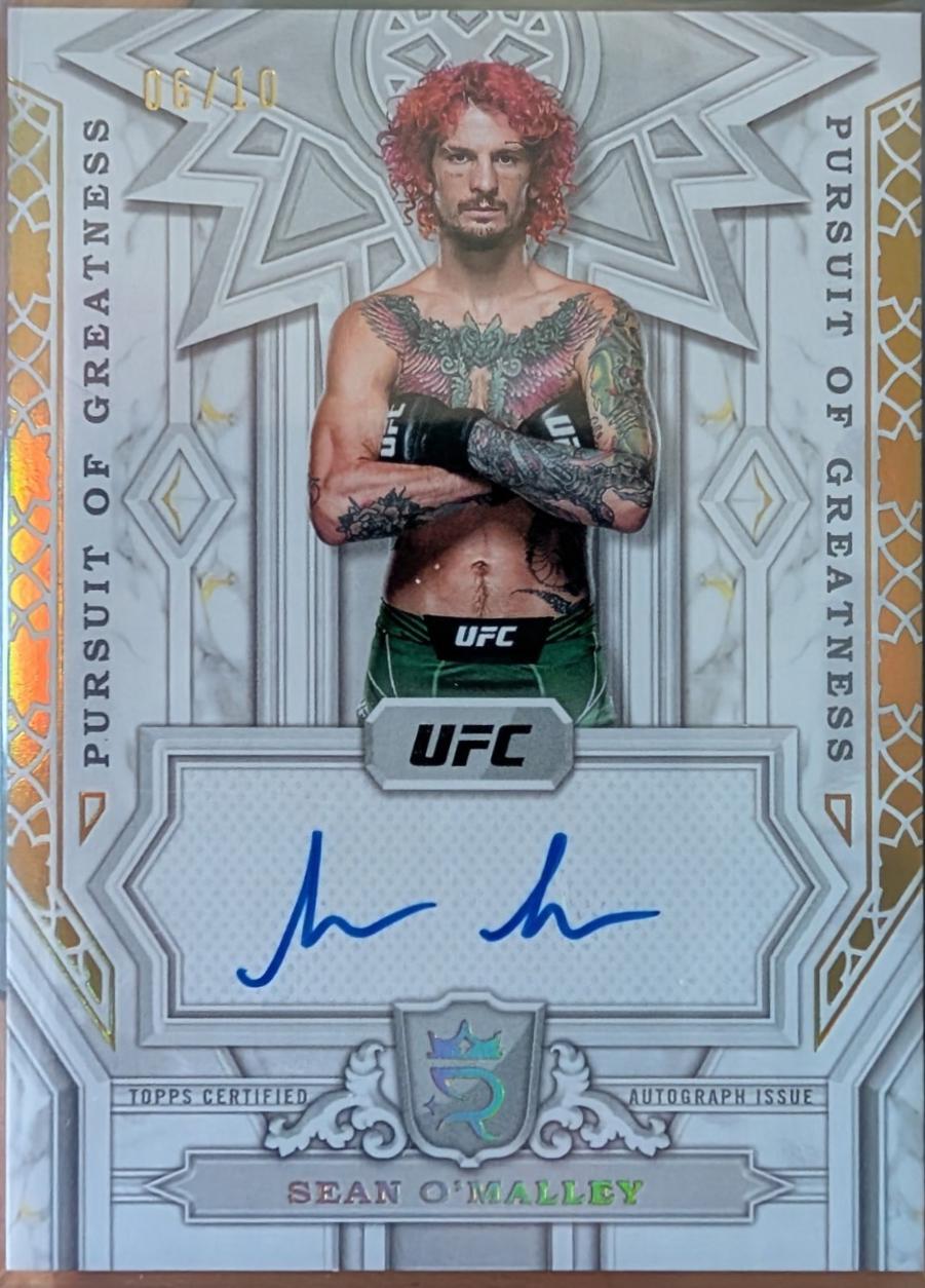 Sean O'Malley 2024 Topps Royalty UFC Pursuit of Greatness Autographs #PGS-SOM Green