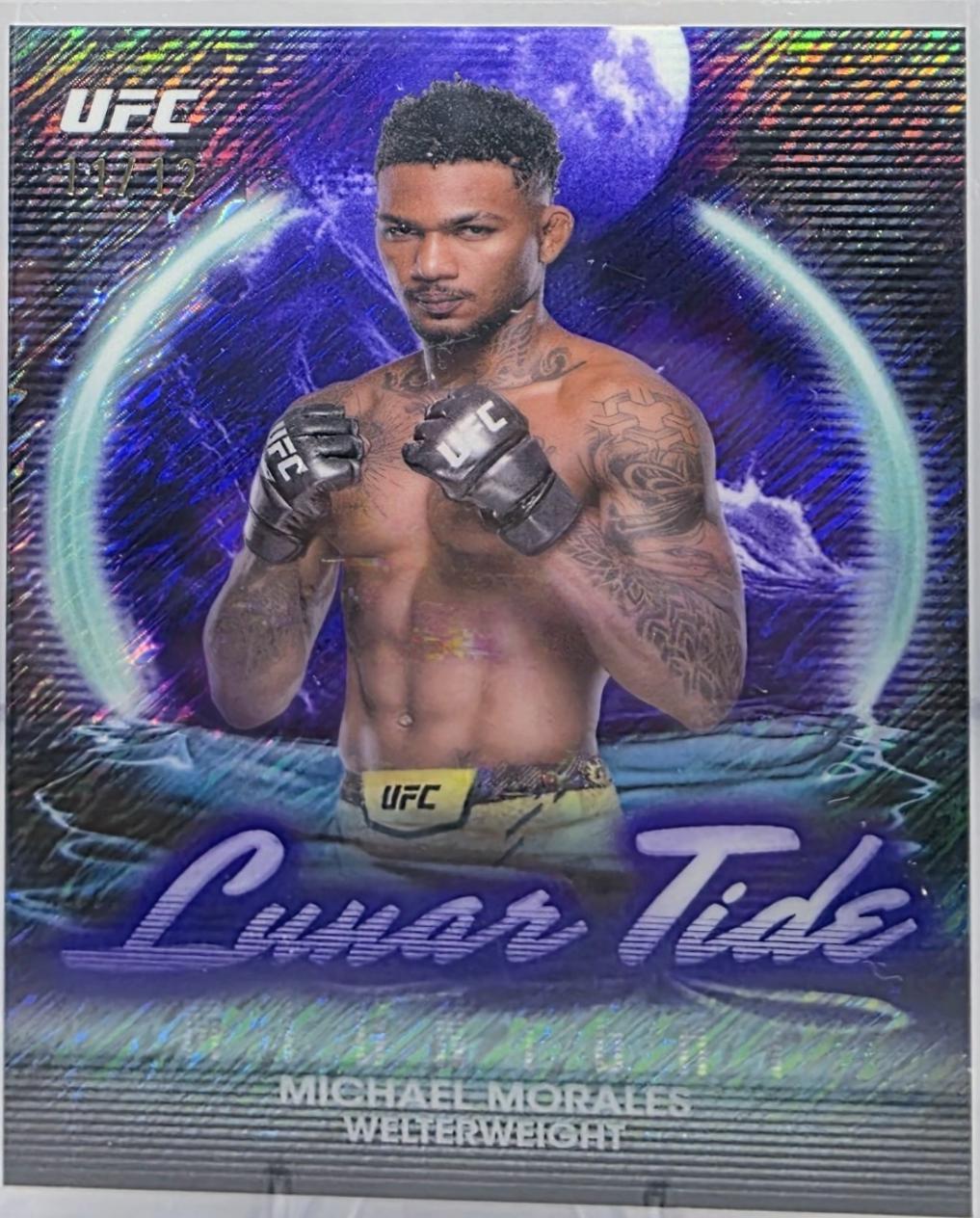 Michael Morales 2025 Topps Midnight UFC Lunar Tide #LT-11 Midnight