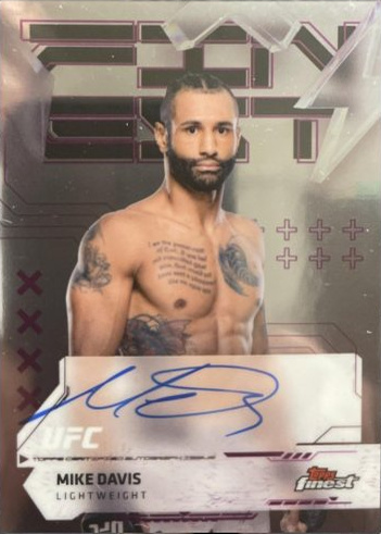 Mike Davis 2025 Topps Finest UFC Finest Autographs #FA-MD Refractor