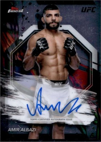 Amir Albazi 2024 Topps Finest UFC Finest Autographs #FA-AAI Red Refractor