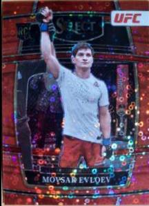 Movsar Evloev 2022 Panini Select UFC Concourse #43 Red Disco