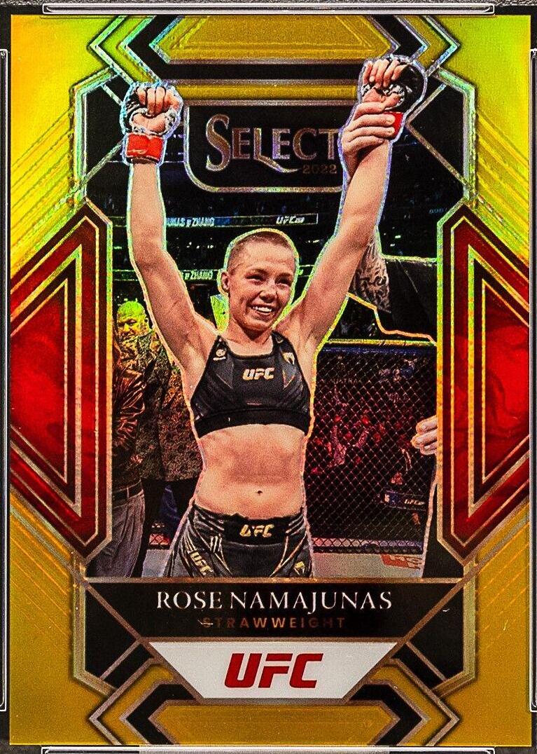 Rose Namajunas 2022 Panini Select UFC Mezzanine #310 Gold