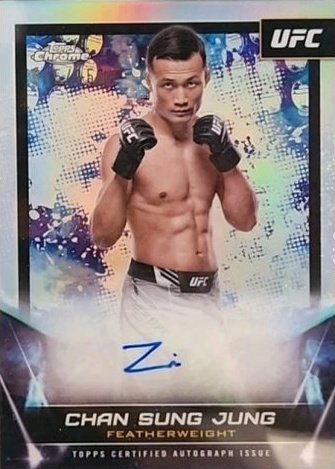 Chan Sung Jung 2024 Topps Chrome UFC UFC Signatures #FNA-CSJ Red Refractor