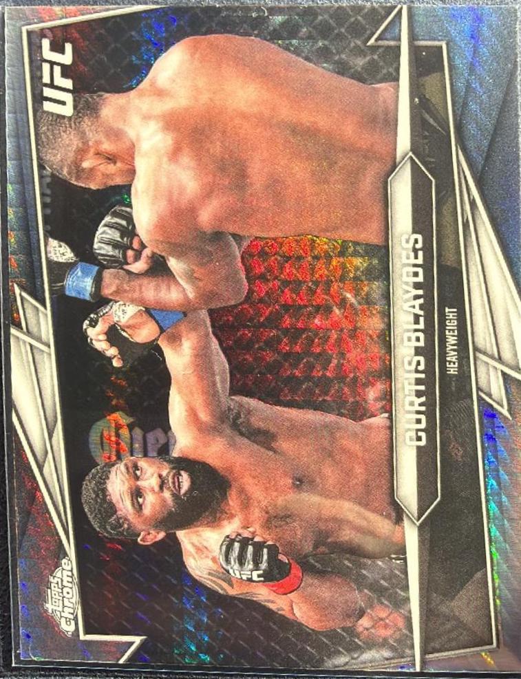 Curtis Blaydes 2026 Topps Chrome UFC Base #96 Prism Refractor