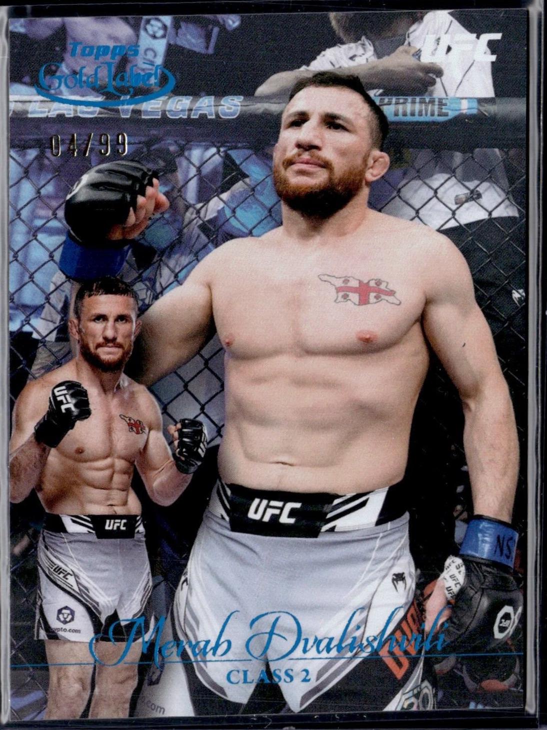 Merab Dvalishvili 2024 Topps Gold Label UFC Base Class II #1 Blue