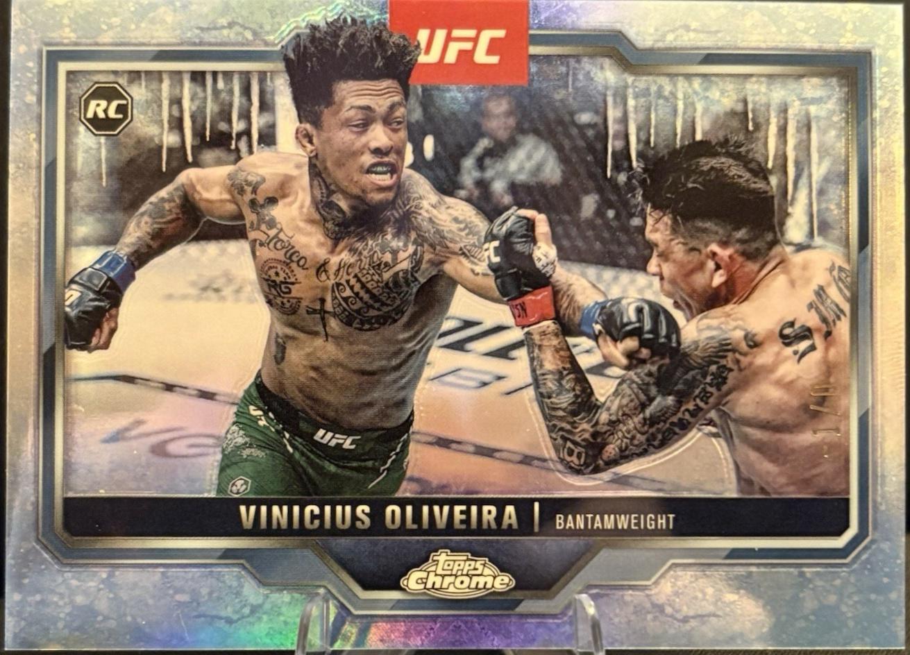 Vinicius Oliveira 2025 Topps Chrome UFC Base #9 FrozenFractor