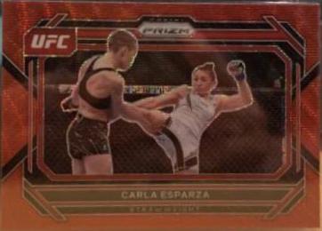 Carla Esparza 2023 Panini Prizm UFC Base #78 Ruby Wave