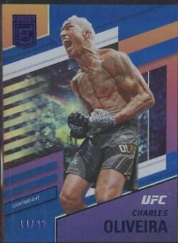 Charles Oliveira 2022 Panini Chronicles UFC Base Flux #349 Blue