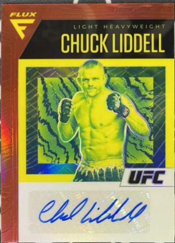 Chuck Liddell 2021 Panini Chronicles UFC Flux Auto #14 Red