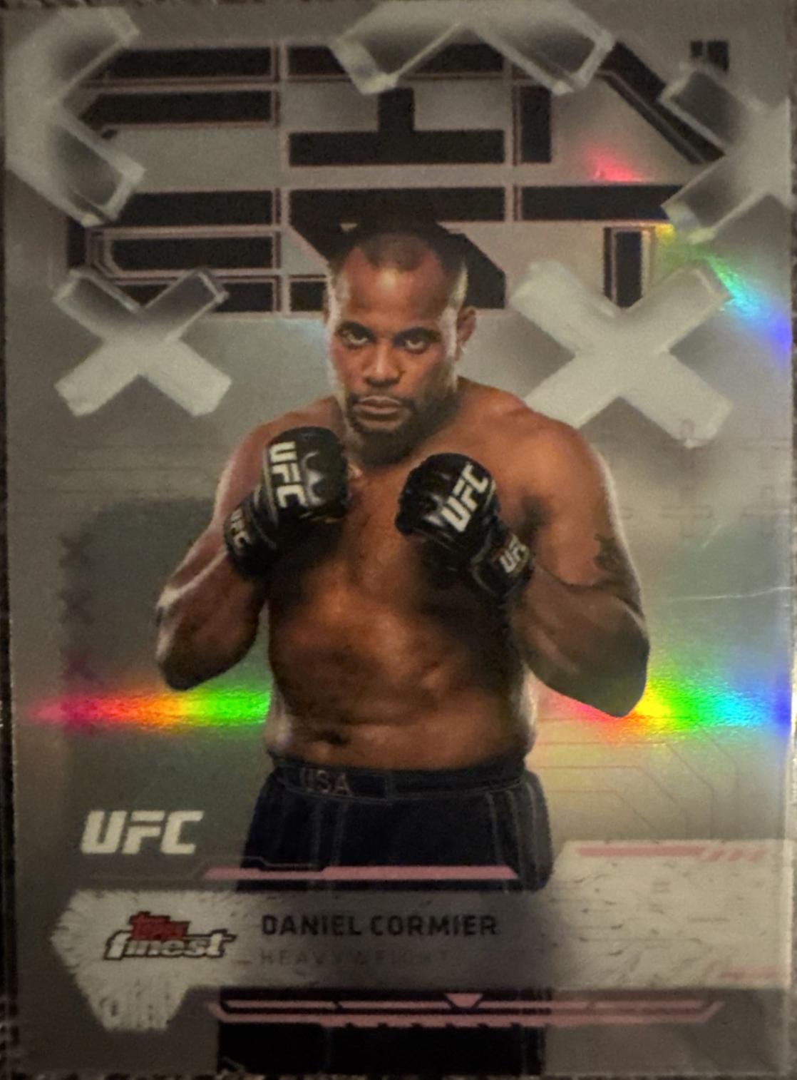 Daniel Cormier 2025 Topps Finest UFC Base Common #42 Refractor