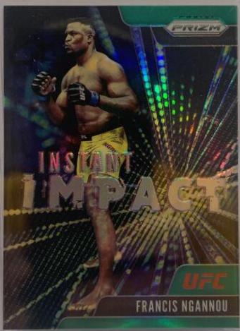 Francis Ngannou 2021 Panini Prizm UFC Instant Impact #7 Green