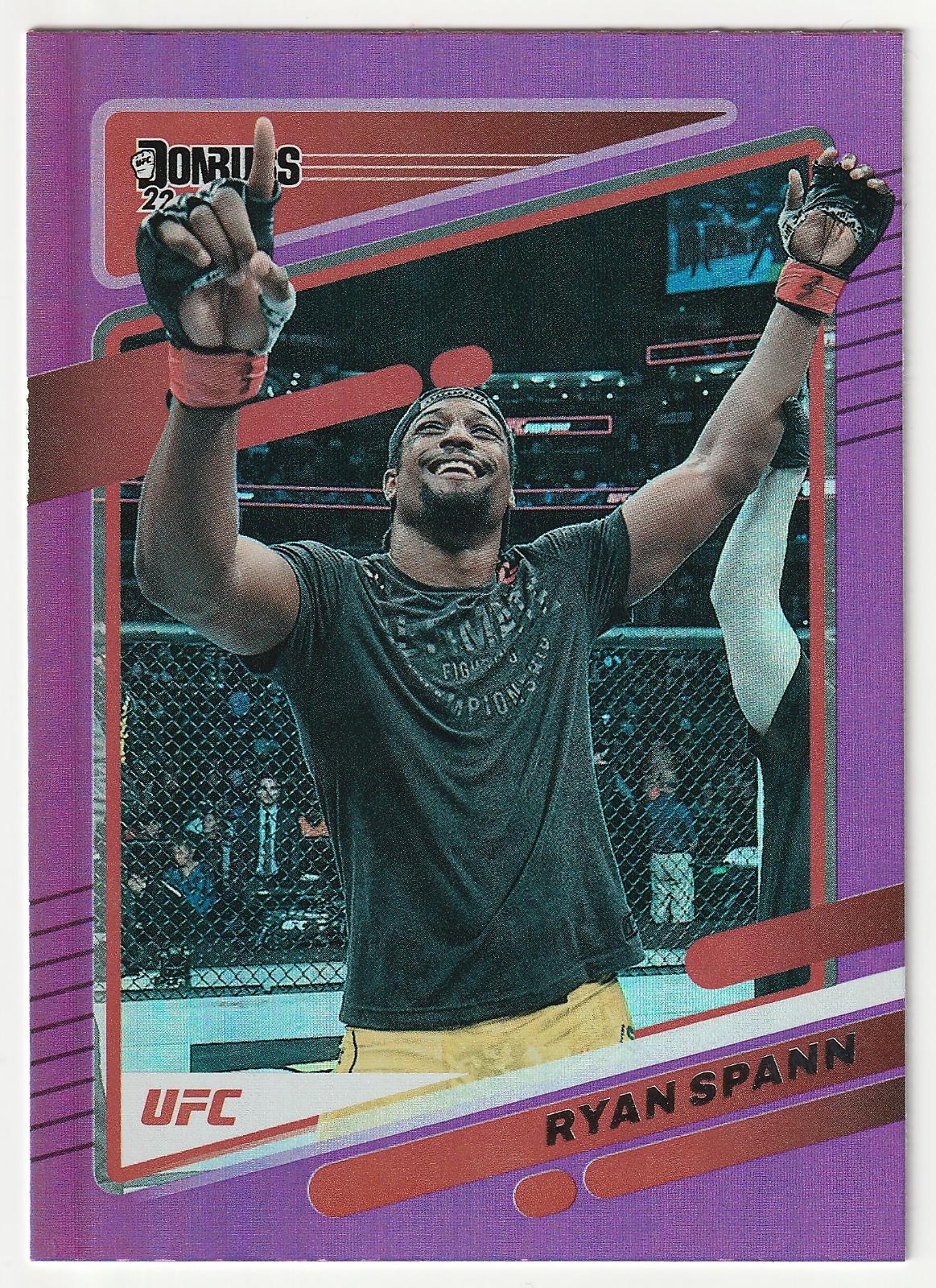 Ryan Spann 2022 Panini Donruss UFC Base #153 Purple Flood