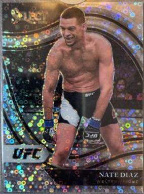 Nate Diaz 2021 Panini Select UFC Octagonside #282 Silver