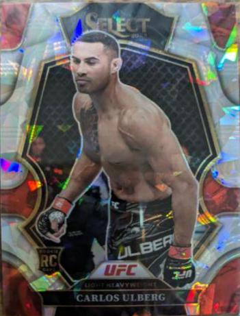 Carlos Ulberg 2023 Panini Select UFC Premier Level #150 Cracked Ice