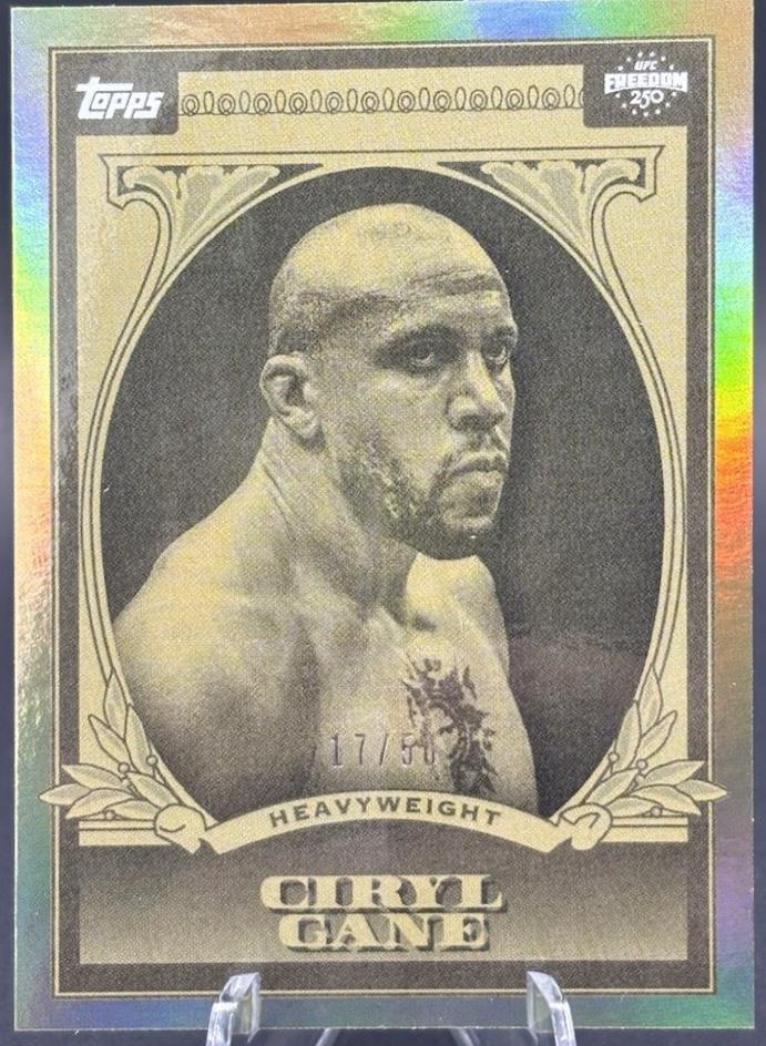 Ciryl Gane 2026 Topps UFC Freedom 250 UFC Dollar #UD-19 Gold