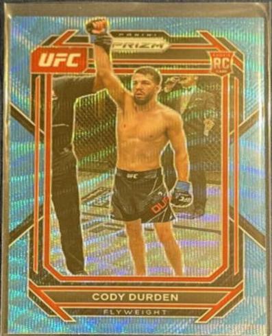 Cody Durden 2023 Panini Prizm UFC Base #112 Blue Wave