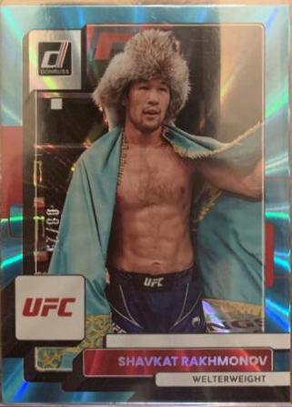 Shavkat Rakhmonov 2023 Panini Donruss UFC Base #109 Teal Laser