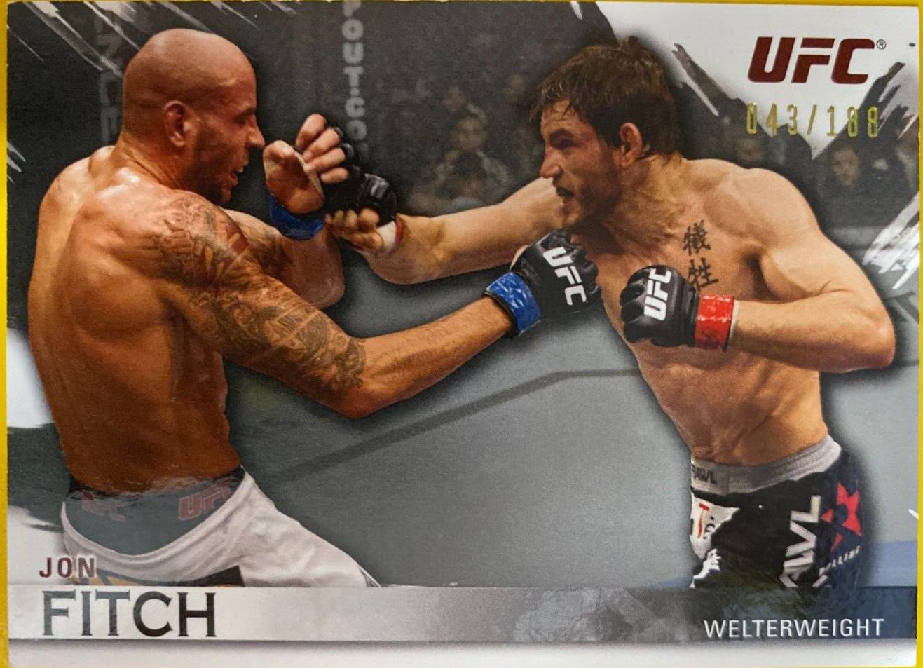 Jon Fitch 2010 Topps UFC Knockout Base #19 Silver