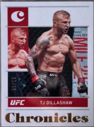 TJ Dillashaw 2022 Panini Chronicles UFC Base Chronicles #22 Gold