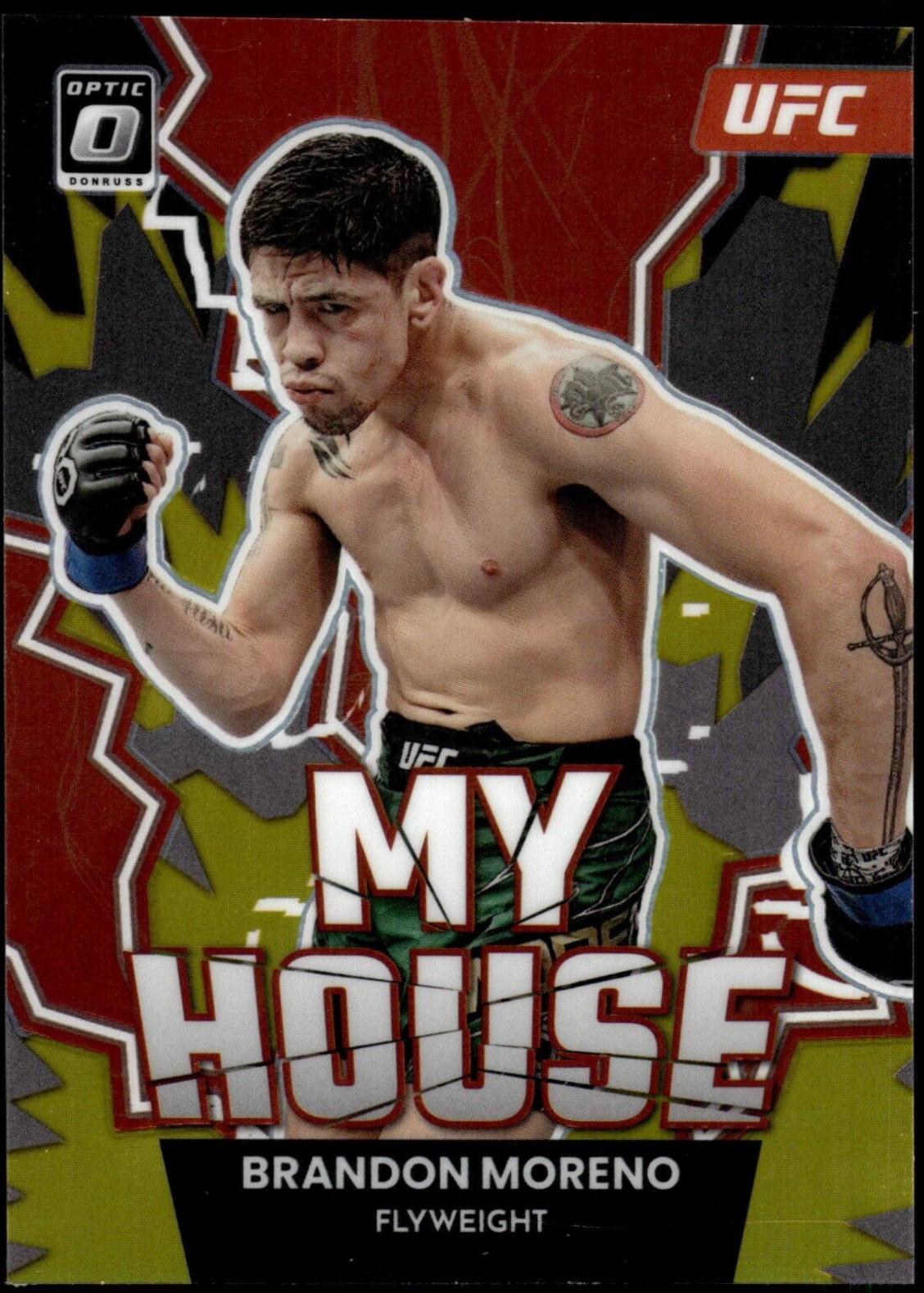 Brandon Moreno 2023 Panini Donruss Optic UFC My House #1 Gold
