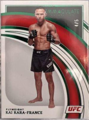 Kai Kara-France 2022 Panini Immaculate UFC Base #24 Green