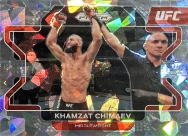 Khamzat Chimaev 2022 Panini Prizm UFC Base #94 Ice