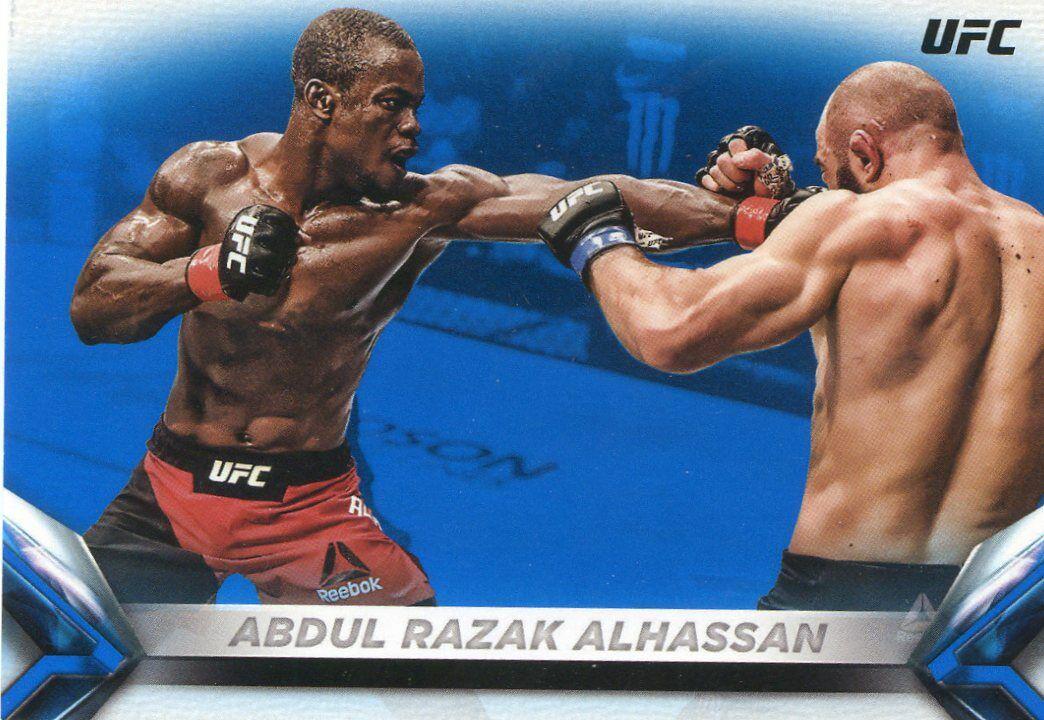 Abdul Razak Alhassan 2018 Topps UFC Knockout Base #88 Blue