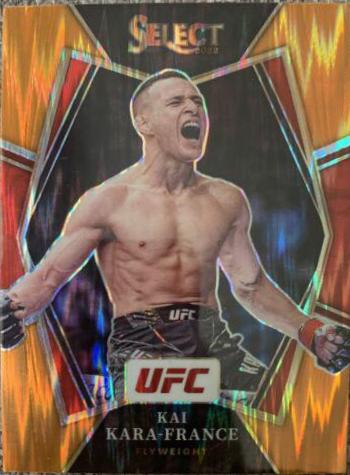 Kai Kara-France 2022 Panini Select UFC Premier Level #112 Orange Flash